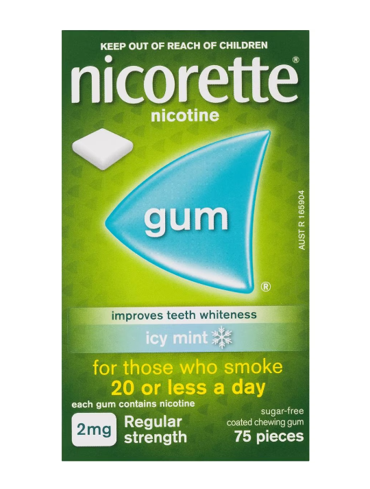 nicorette gum 2mg